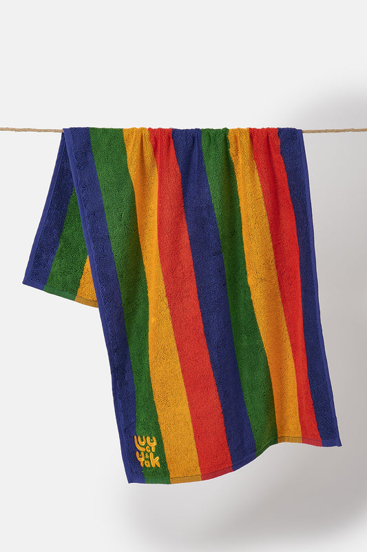 Kasia - Hand Towel in Rainbow Print