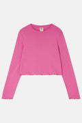 Hansel Long Sleeve Top: ORGANIC COTTON - Power Pink