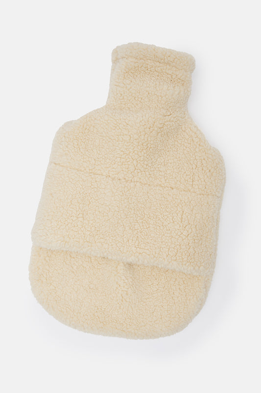 Hot Water Bottle Cover in Frappe Cream