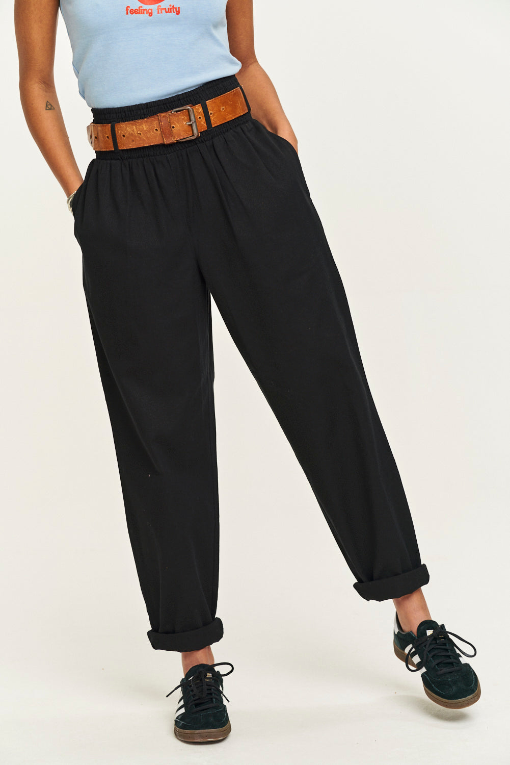 Alexa Trousers: ORGANIC COTTON - Black – Lucy & Yak