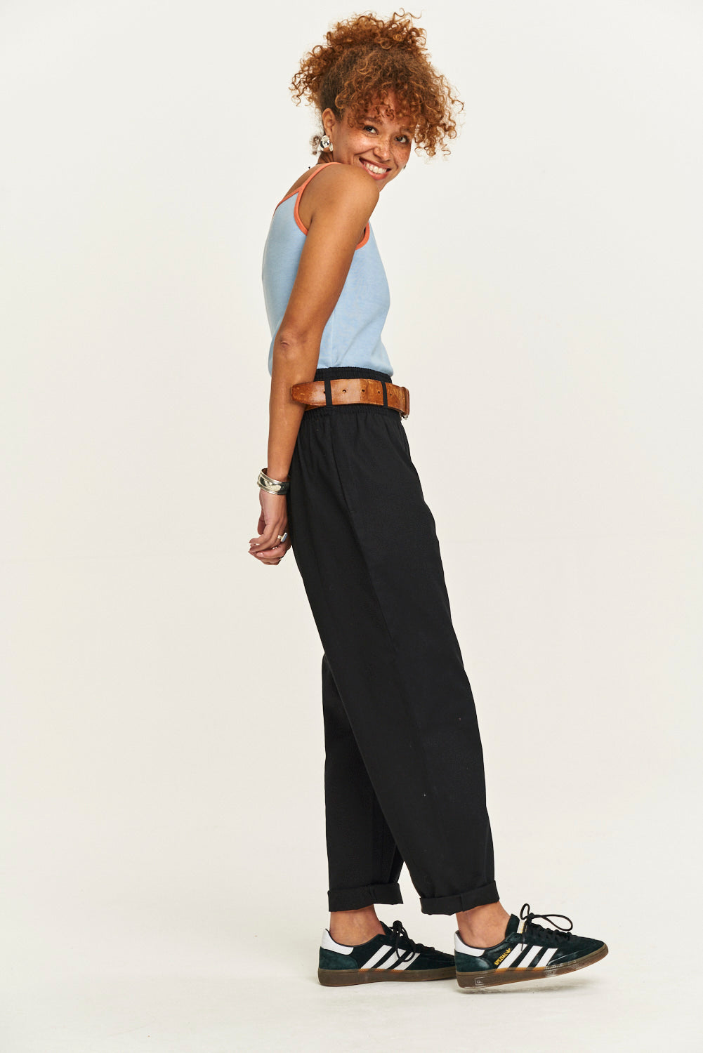 Alexa Trousers: ORGANIC COTTON - Black