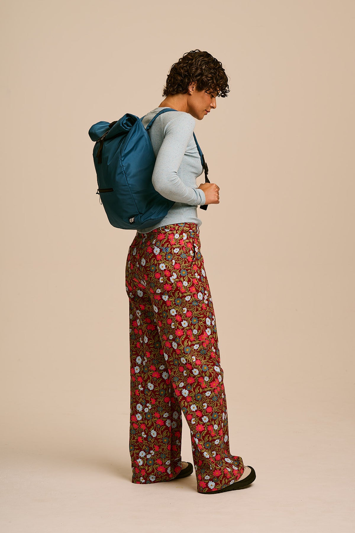 Jenson - Roll Top Backpack in Teal