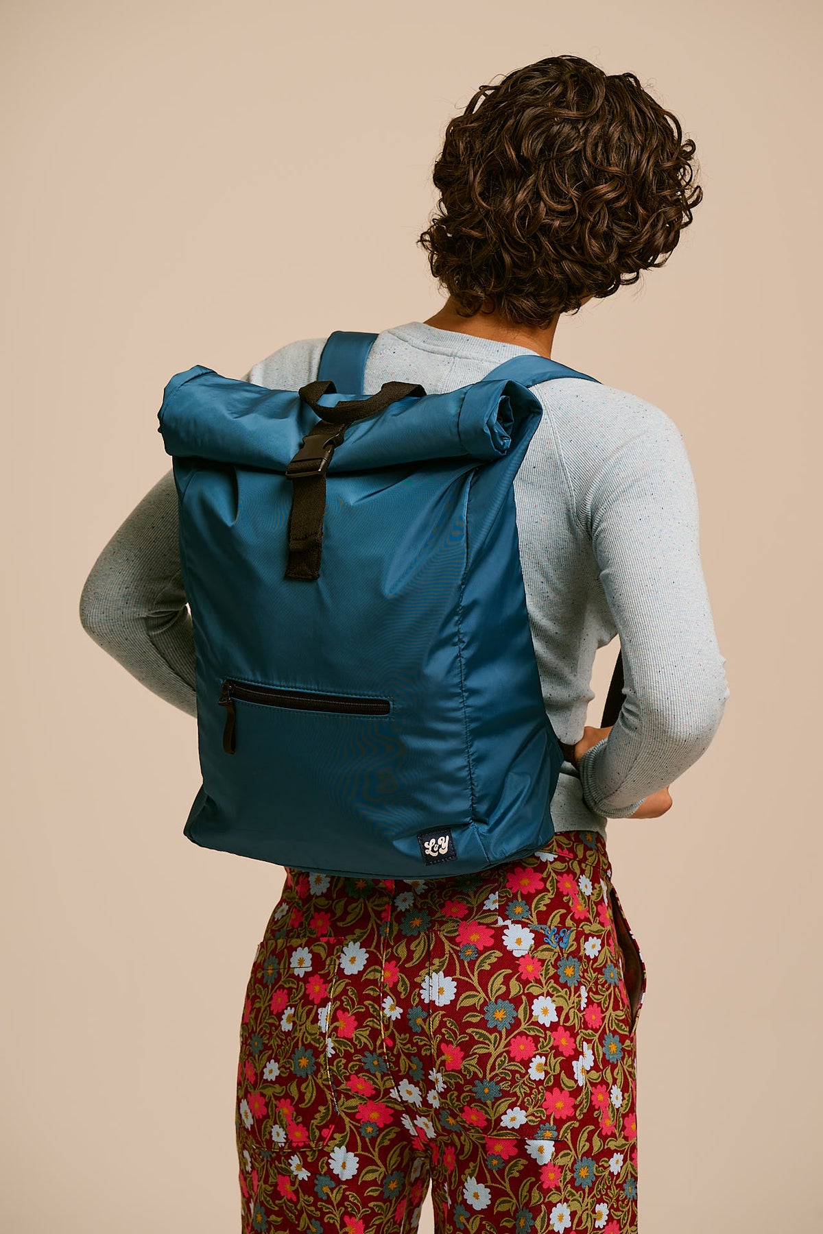 Jenson - Roll Top Backpack in Teal