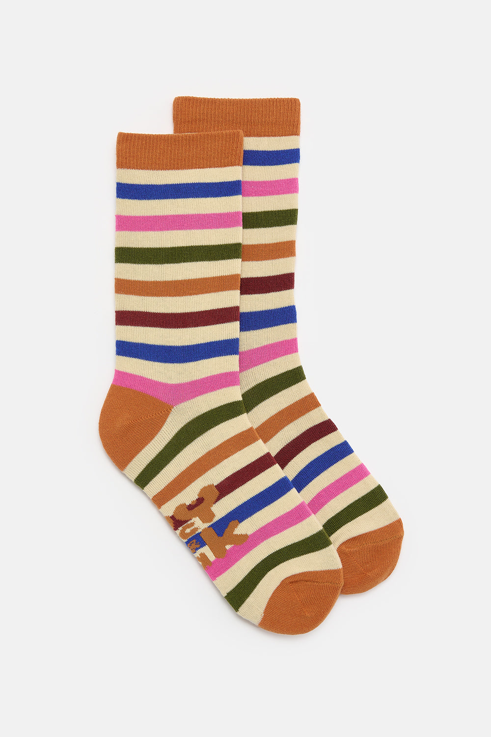 JoJo - Cotton Socks in Rainbow Stripe