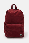 Kellie - Skater Corduroy Backpack in Maroon