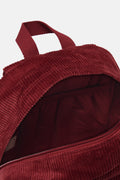 Kellie - Skater Corduroy Backpack in Maroon