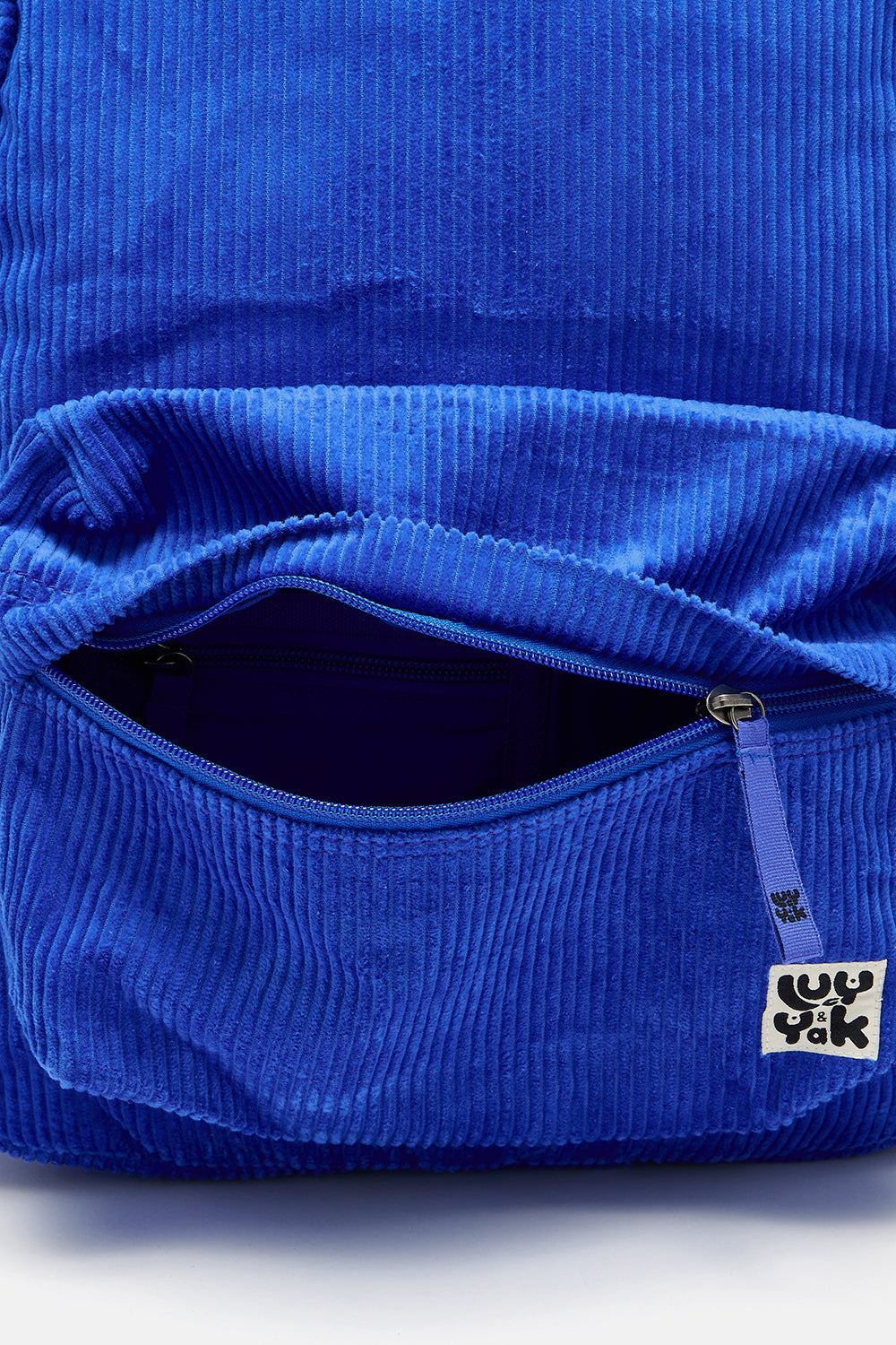 Kellie Backpack: ORGANIC CORDUROY - Cobalt Blue