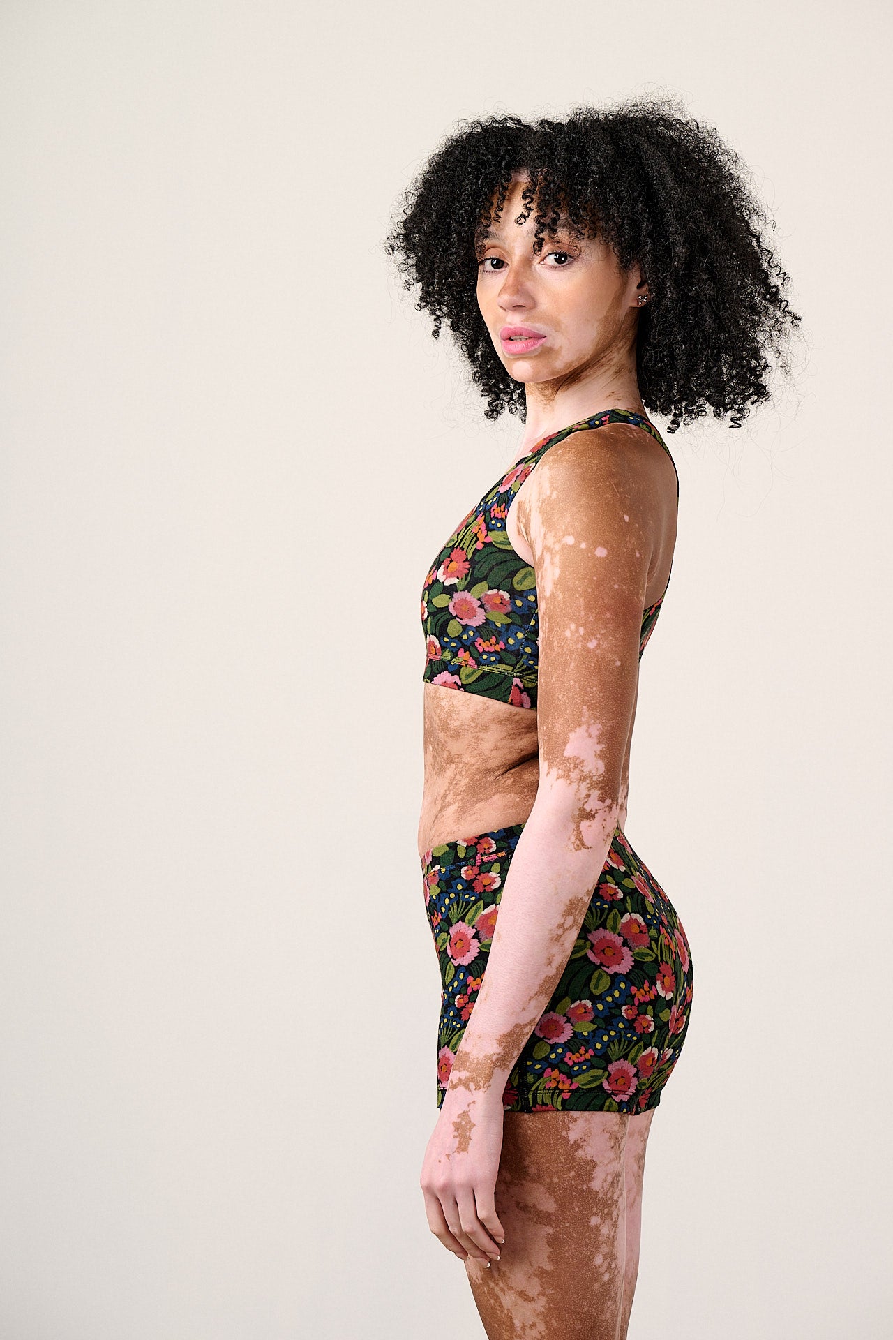 Kit - Viscose Boxer Shorts in Black Marie Print