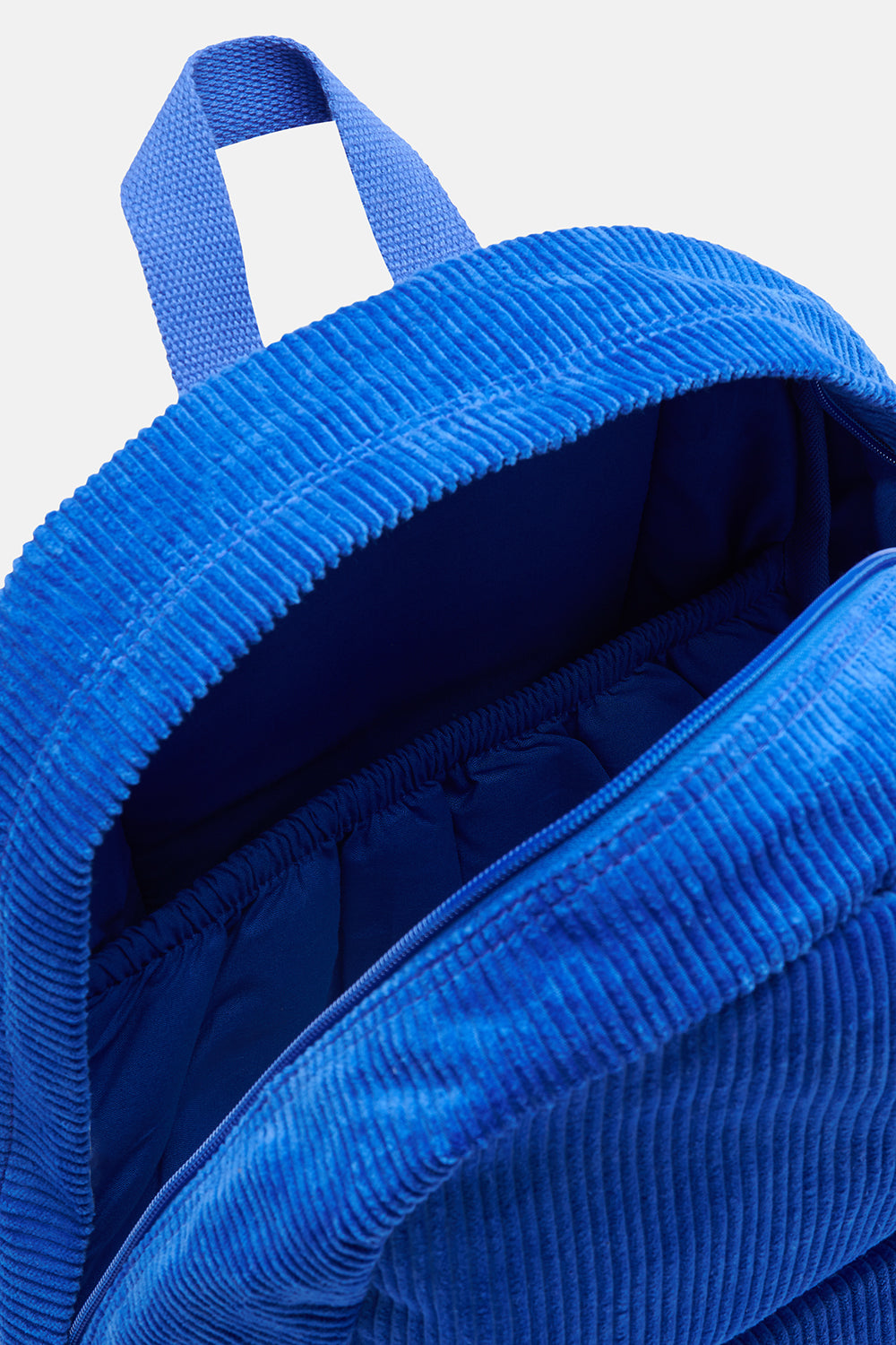 Blue corduroy clearance backpack