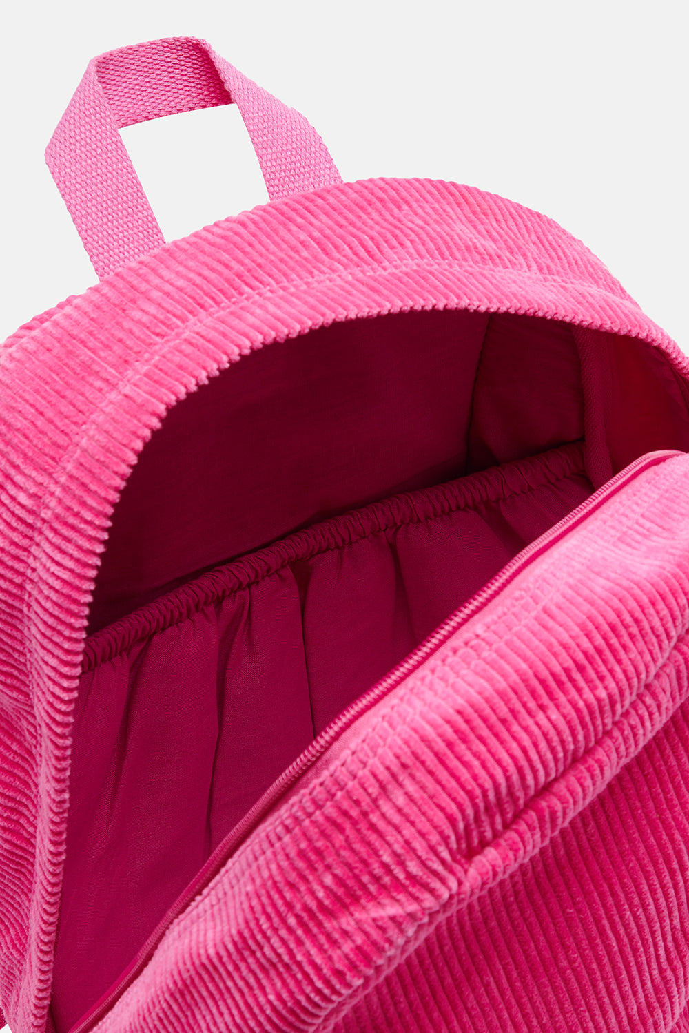 Kellie Backpack: ORGANIC CORDUROY - Power Pink