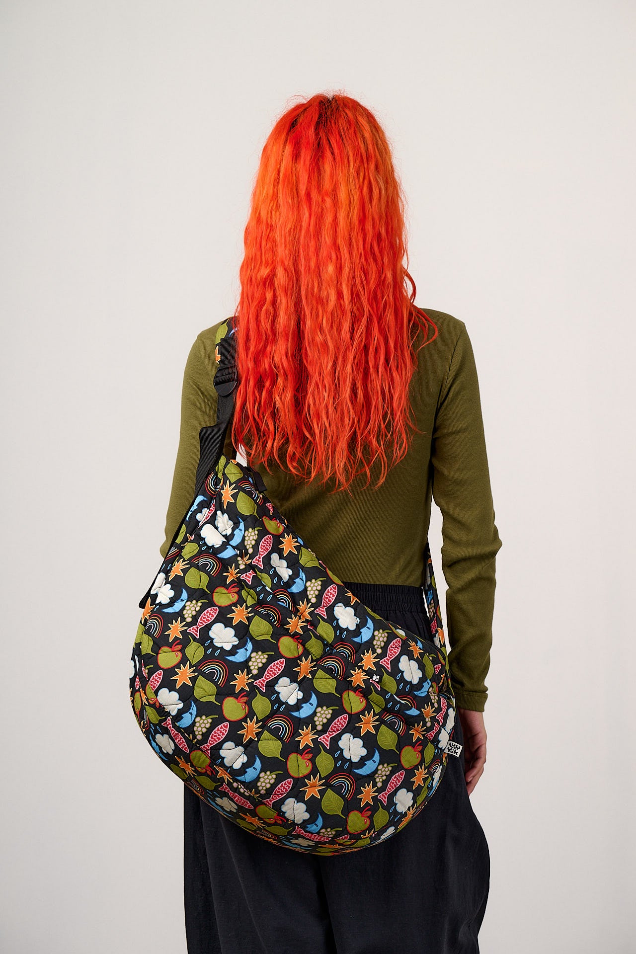 Laval - Cotton Weekend Bag in Naive Shapes Print