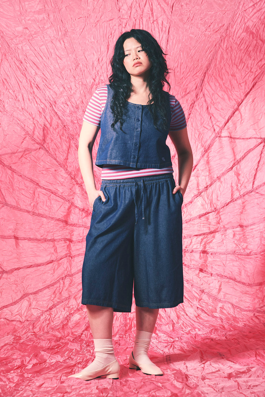 Carlos Cotton Jort Shorts Indigo