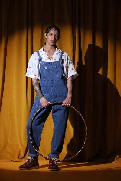 Original - Denim Dungarees in Mid Wash Blue – Lucy & Yak