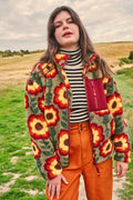 Harper Fleece Jacket: RECYCLED BOTTLES - Flowers In A Row