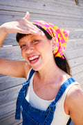 Headscarf: DEADSTOCK FABRIC - Rhubarb & Custard