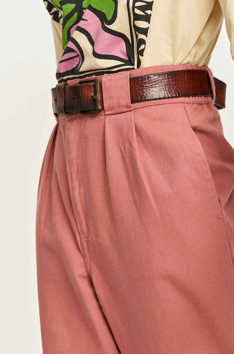 Addison Tapered Jeans: ORGANIC TWILL - Dusky Pink