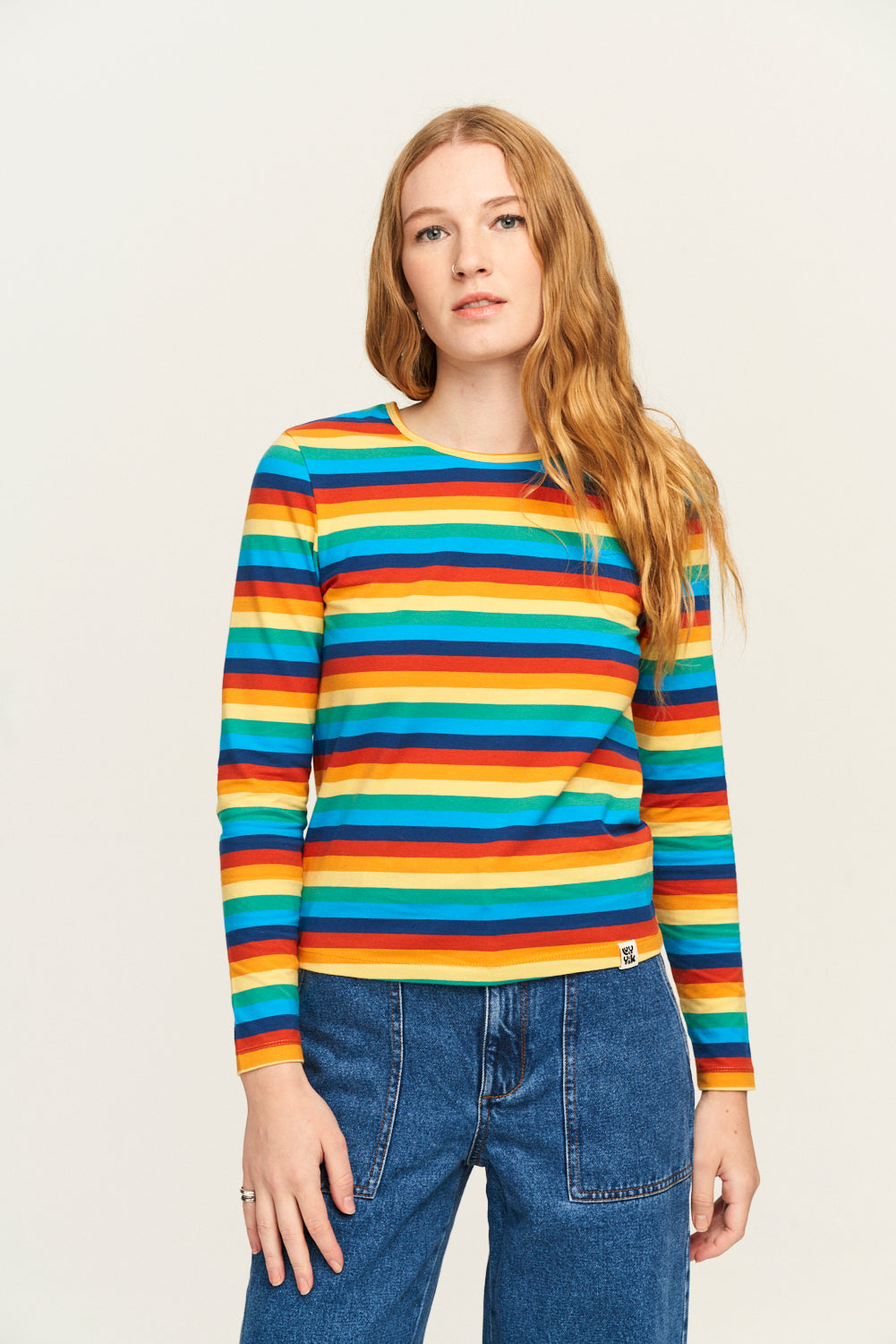 Rey Long Sleeve Tee: ORGANIC COTTON - Rainbow – Lucy & Yak