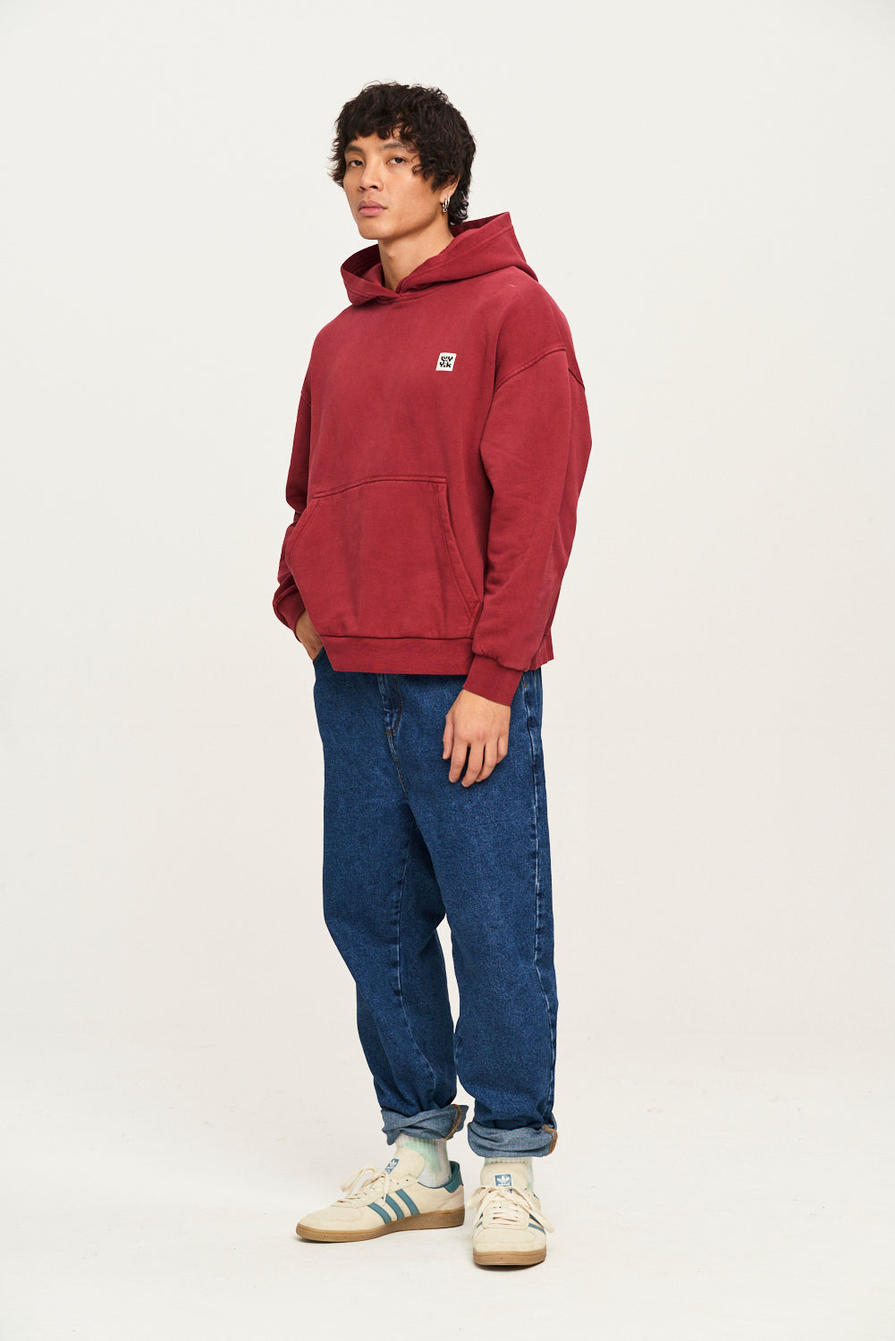 Maroon store mom jeans