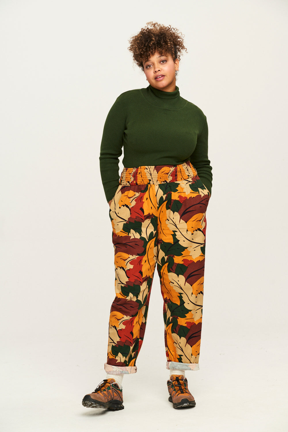 Alexa Trousers: ORGANIC COTTON - Russell Print