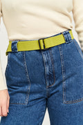 Flynn Belt: RECYCLED POLYESTER - Chartreuse Green