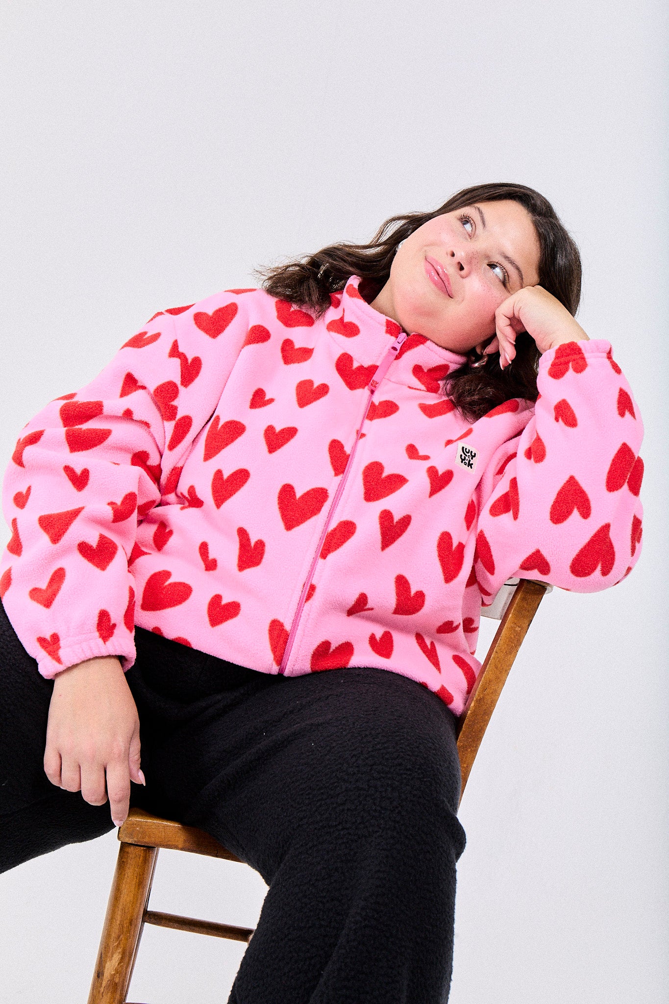 Nicks - Full Zip Polar Fleece in Cupid