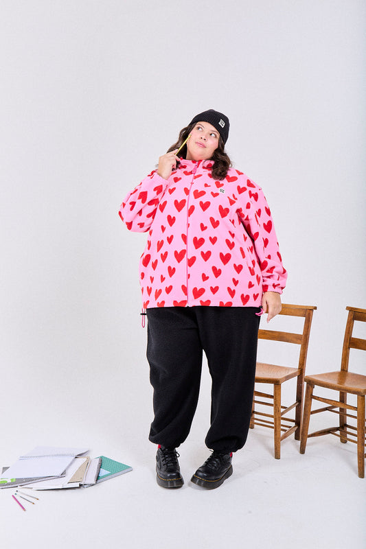 Nicks - Full Zip Polar Fleece in Cupid