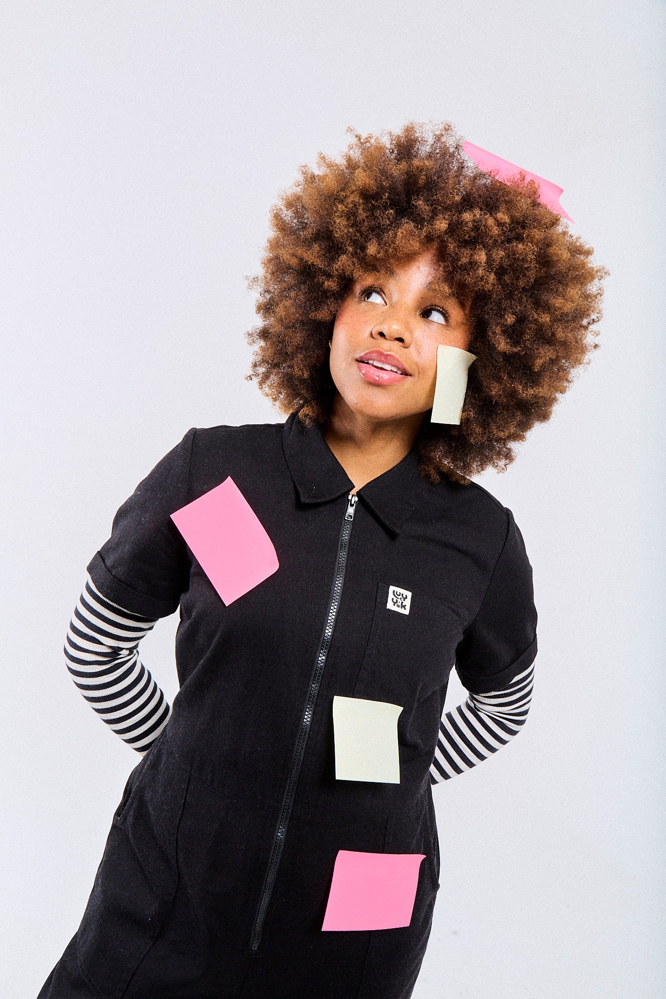 Ragan - Cotton Jumpsuit in Black