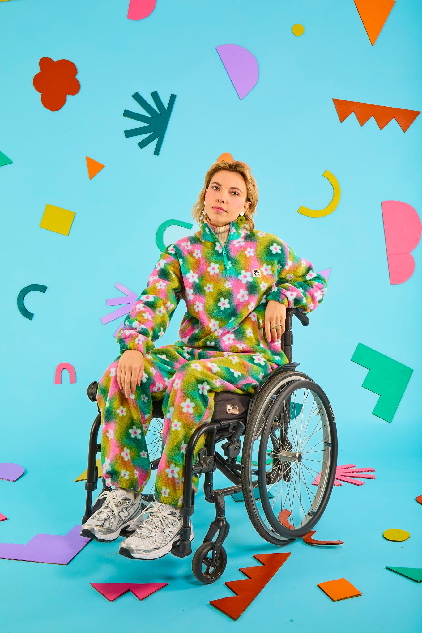 Stevie - Soft Polar Fleece in Tie Dye Daisy Lu