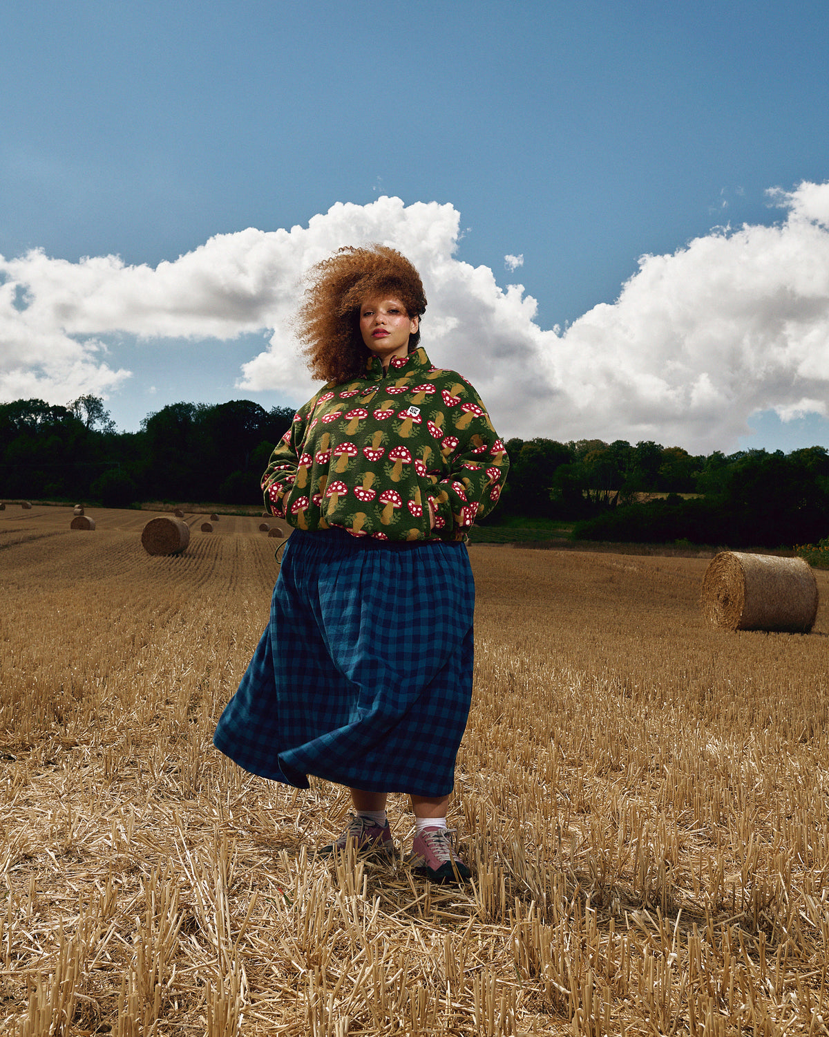 Stevie - Recycled Polyester Fleece in Mushroom