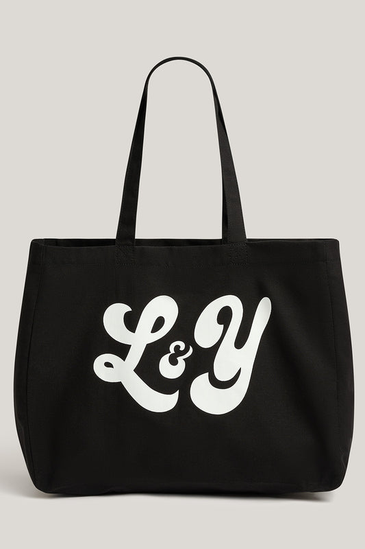 Large Tote Bag - Organic Cotton in Black