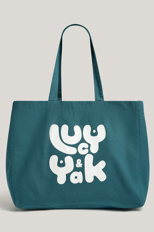 Large Tote Bag Teal