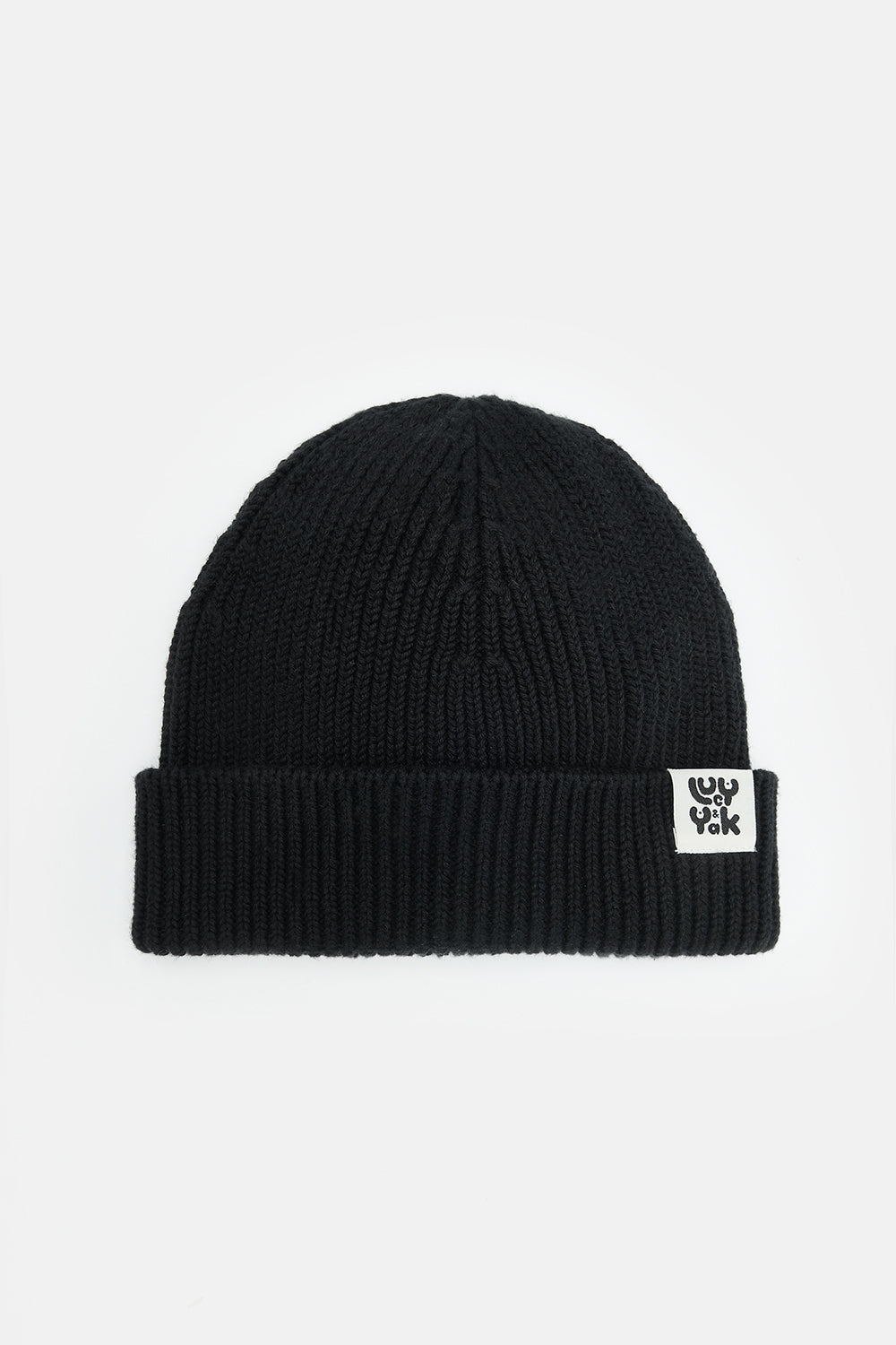 Luca - Knitted Cotton Beanie in Black – Lucy & Yak