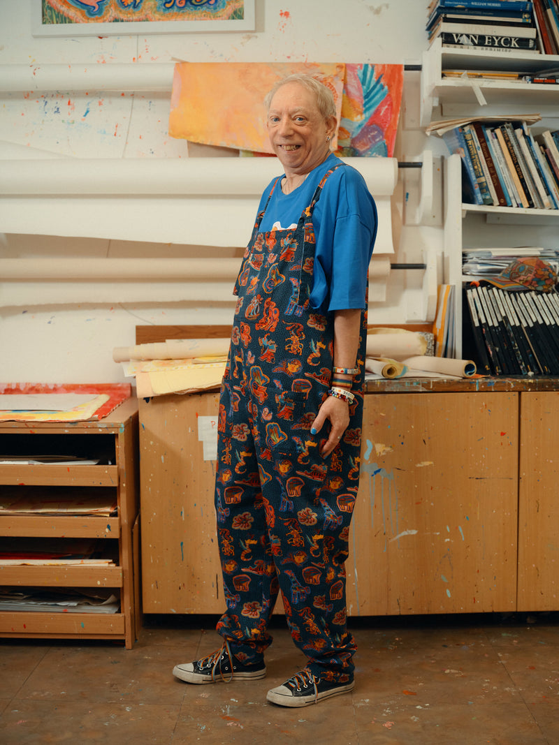 L.E Original - Cotton Dungarees in Black Arthouse & Yak