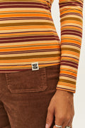 Rey Long Sleeve Tee: ORGANIC COTTON - Farrah Stripe