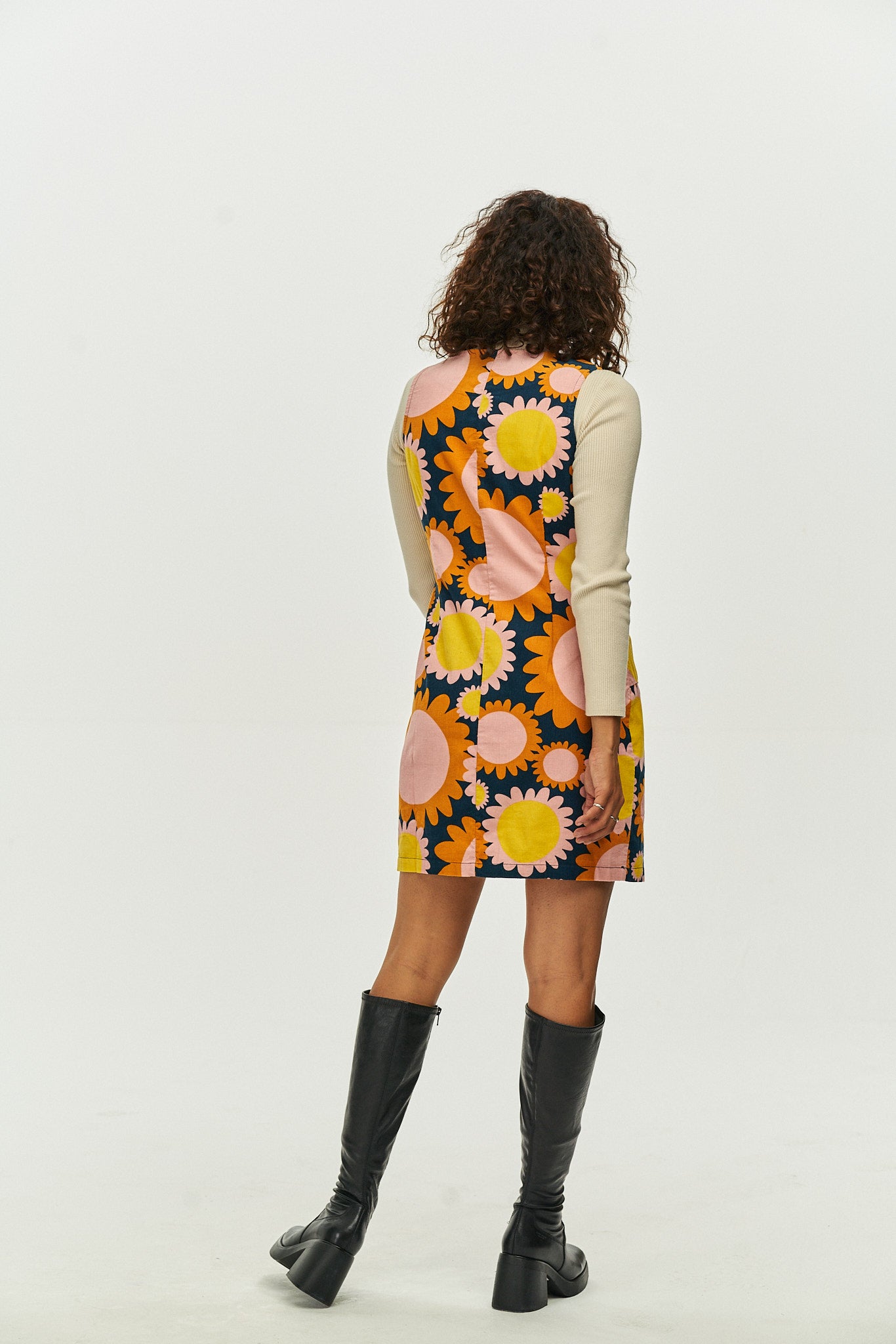 Patti Party Dress: ORGANIC Corduroy - Vera - IMPERFECT