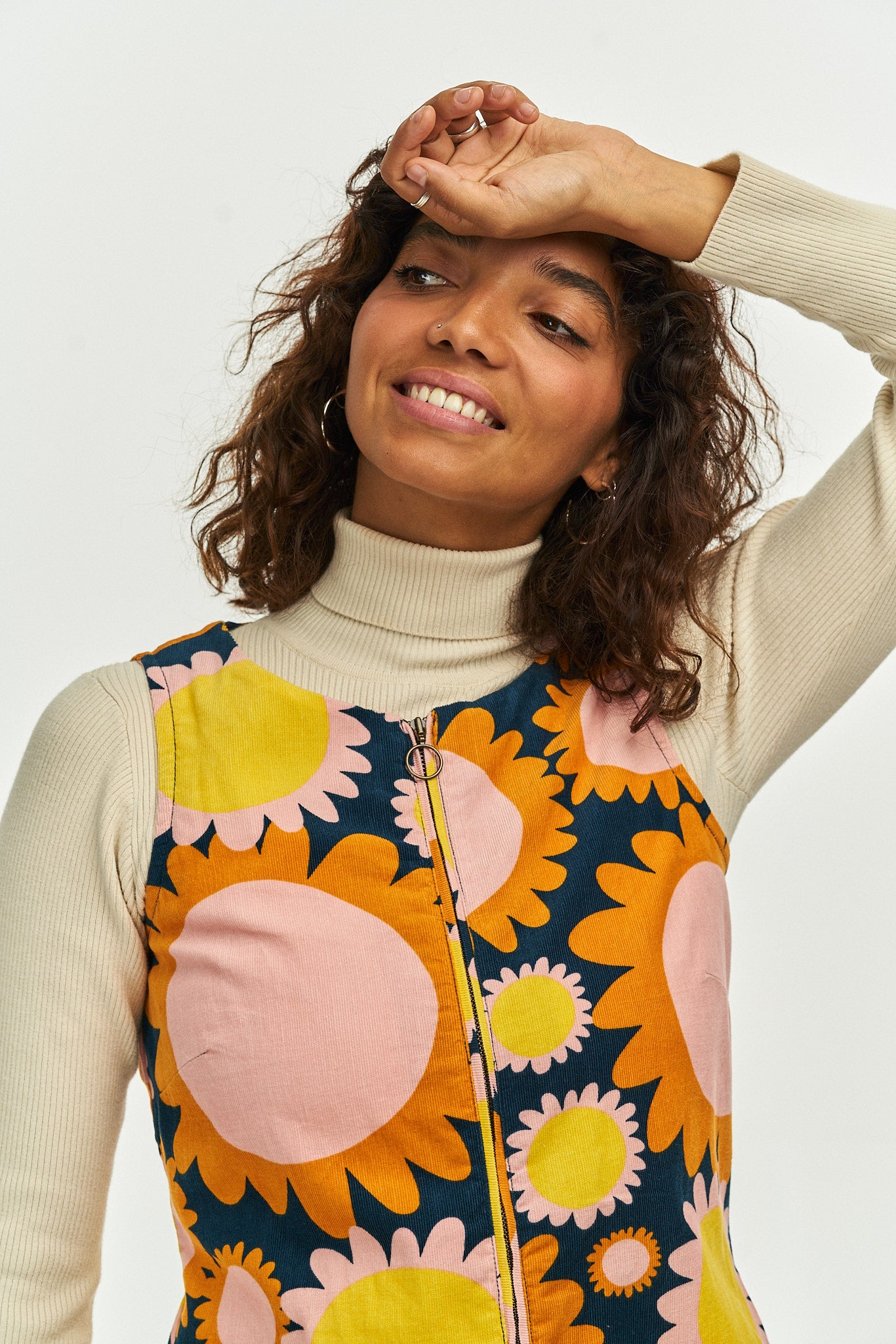 Patti Party Dress: ORGANIC Corduroy - Vera - IMPERFECT