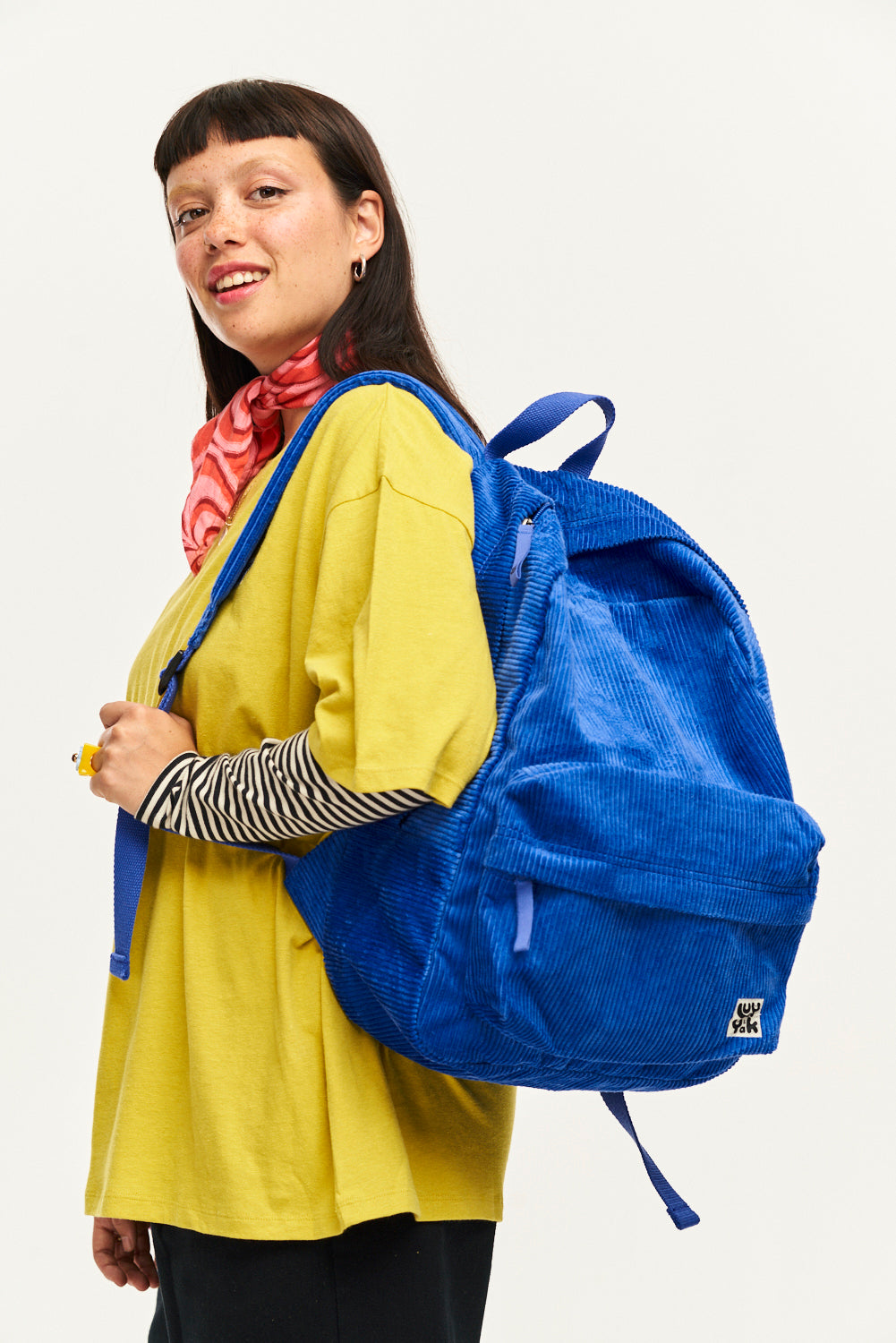 Kellie Backpack ORGANIC CORDUROY Cobalt Blue