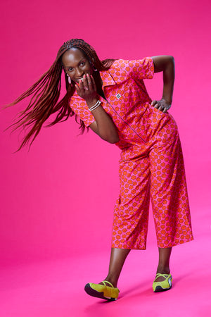 Bee Illustrates Pride 2026 - Ragan - Cotton Jumpsuit in Floral