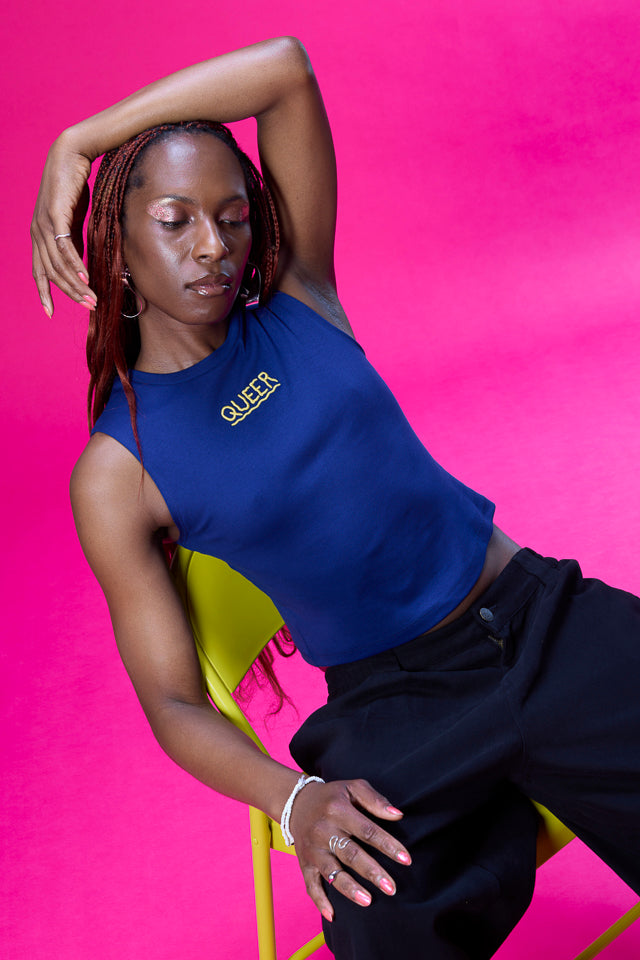 Bee Illustrates Pride 2026 - Etienne - Cotton Vest in Navy