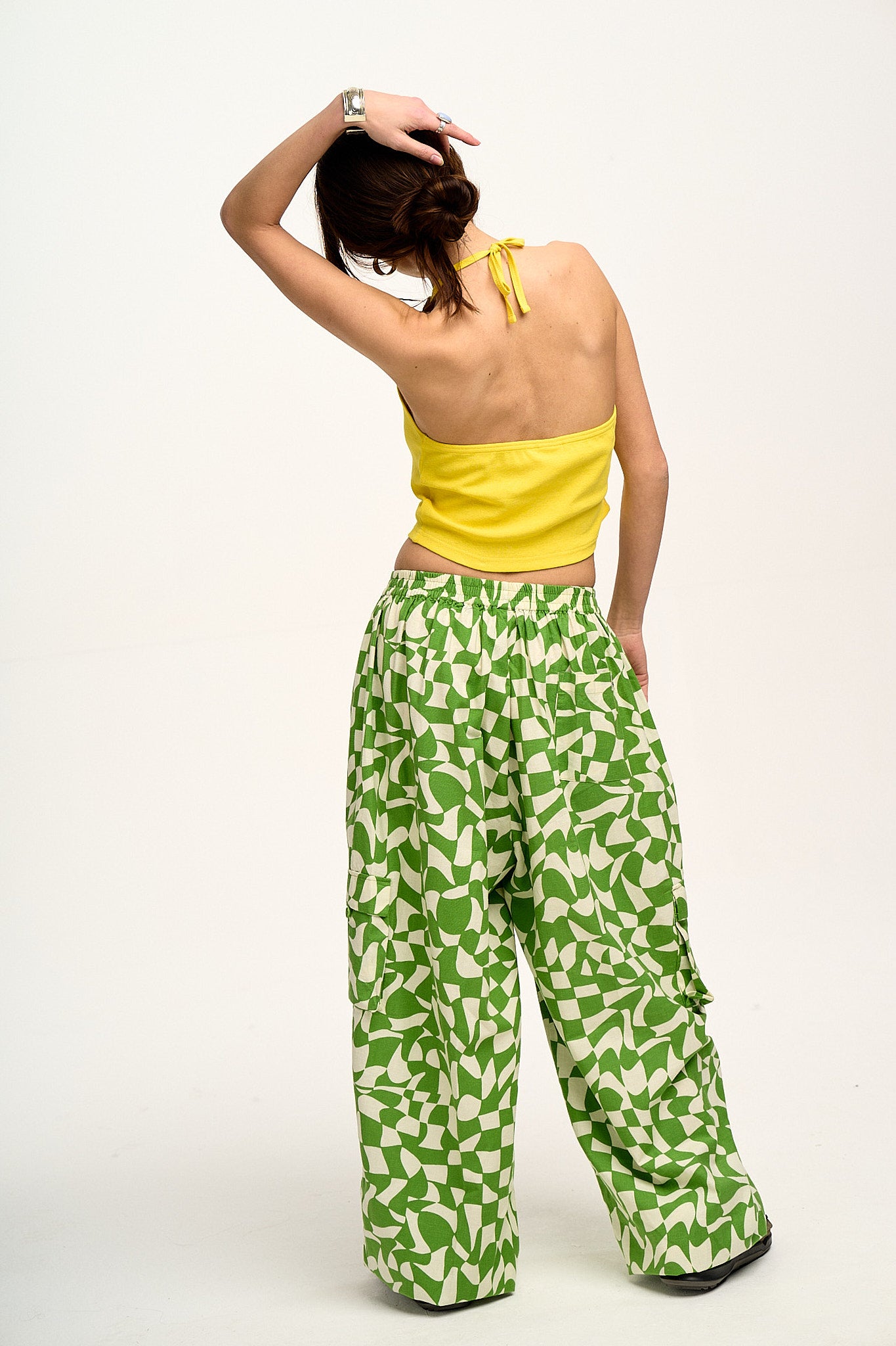 Rumi Cargo Trousers: ORGANIC COTTON - Daksha Green
