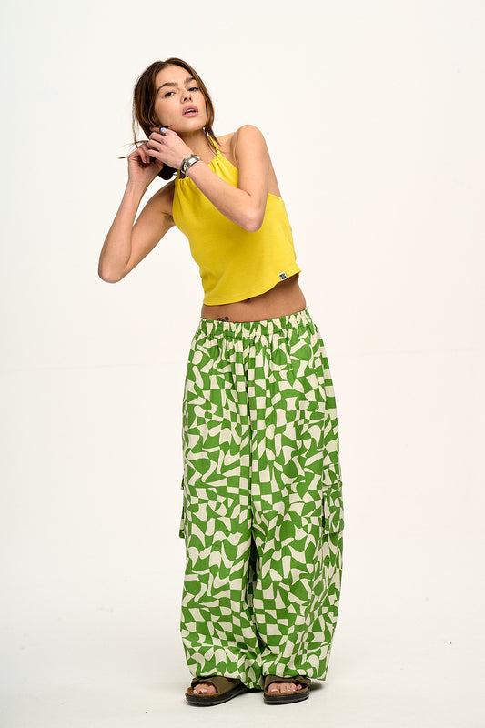 Rumi Cargo Trousers: ORGANIC COTTON - Daksha Green
