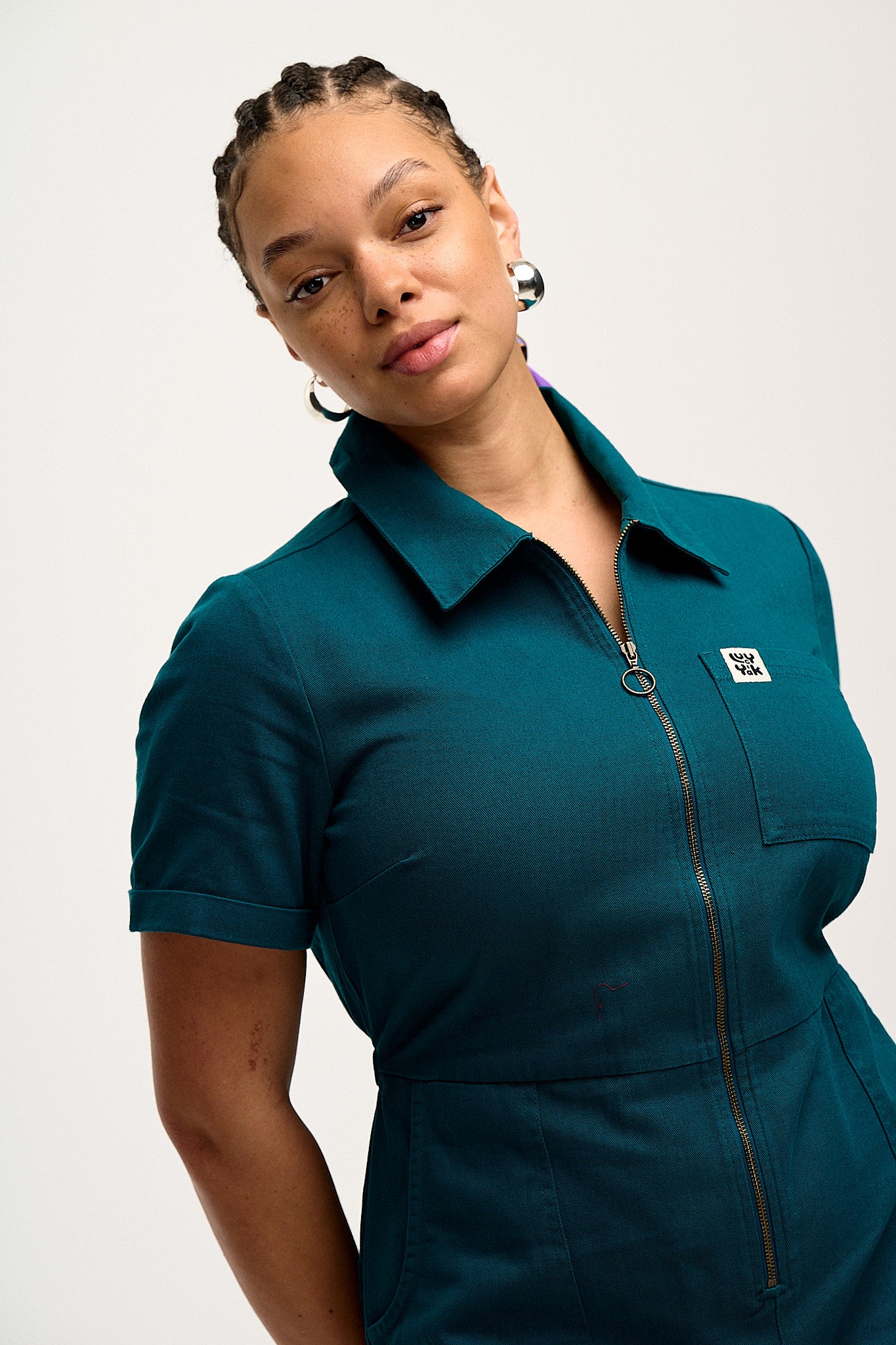 Ragan Jumpsuit ORGANIC COTTON Teal Lucy & Yak