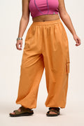 Rumi Cargo Trousers: ORGANIC COTTON - Sunset Orange