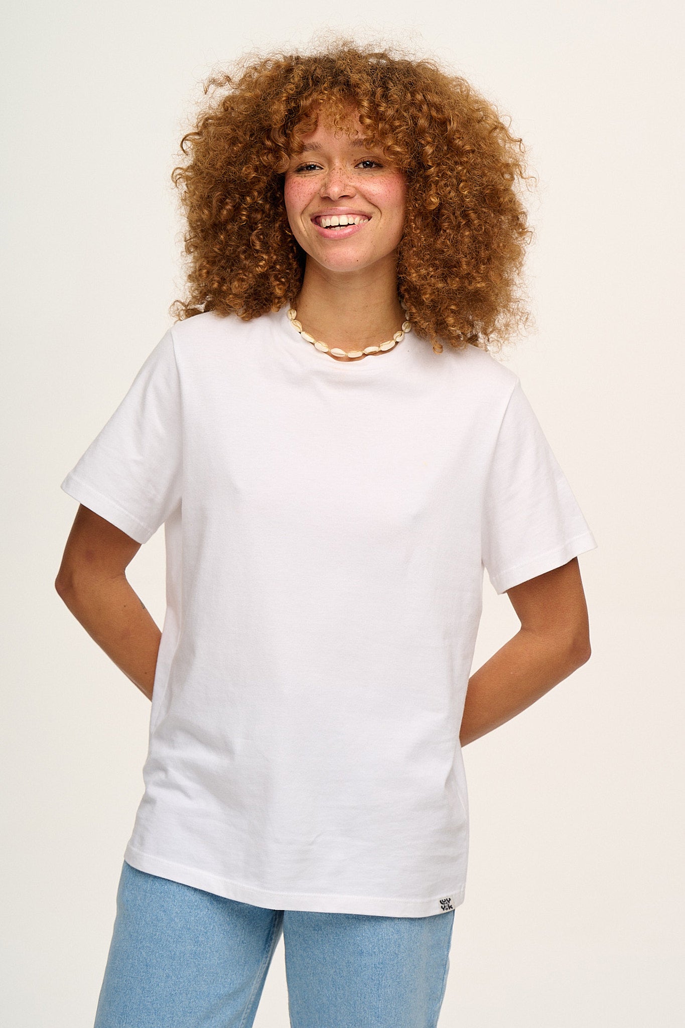 Denver - Cotton Tee in White