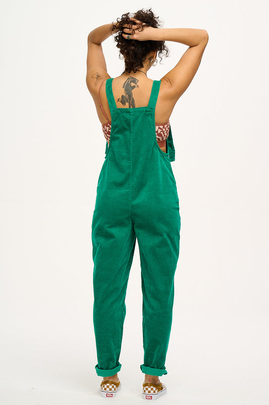 Original - Corduroy Dungarees in Meadow Green