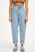 Dana Mom Jeans: ORGANIC DENIM - Light Wash Blue