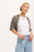 Lara Vest Top: ORGANIC COTTON - White