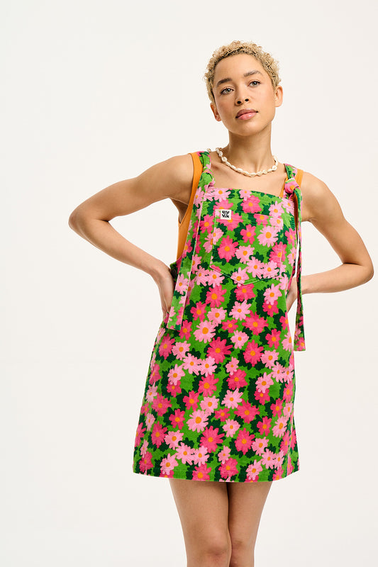 Mini Pini Dress: ORGANIC CORDUROY - Felicity Floral