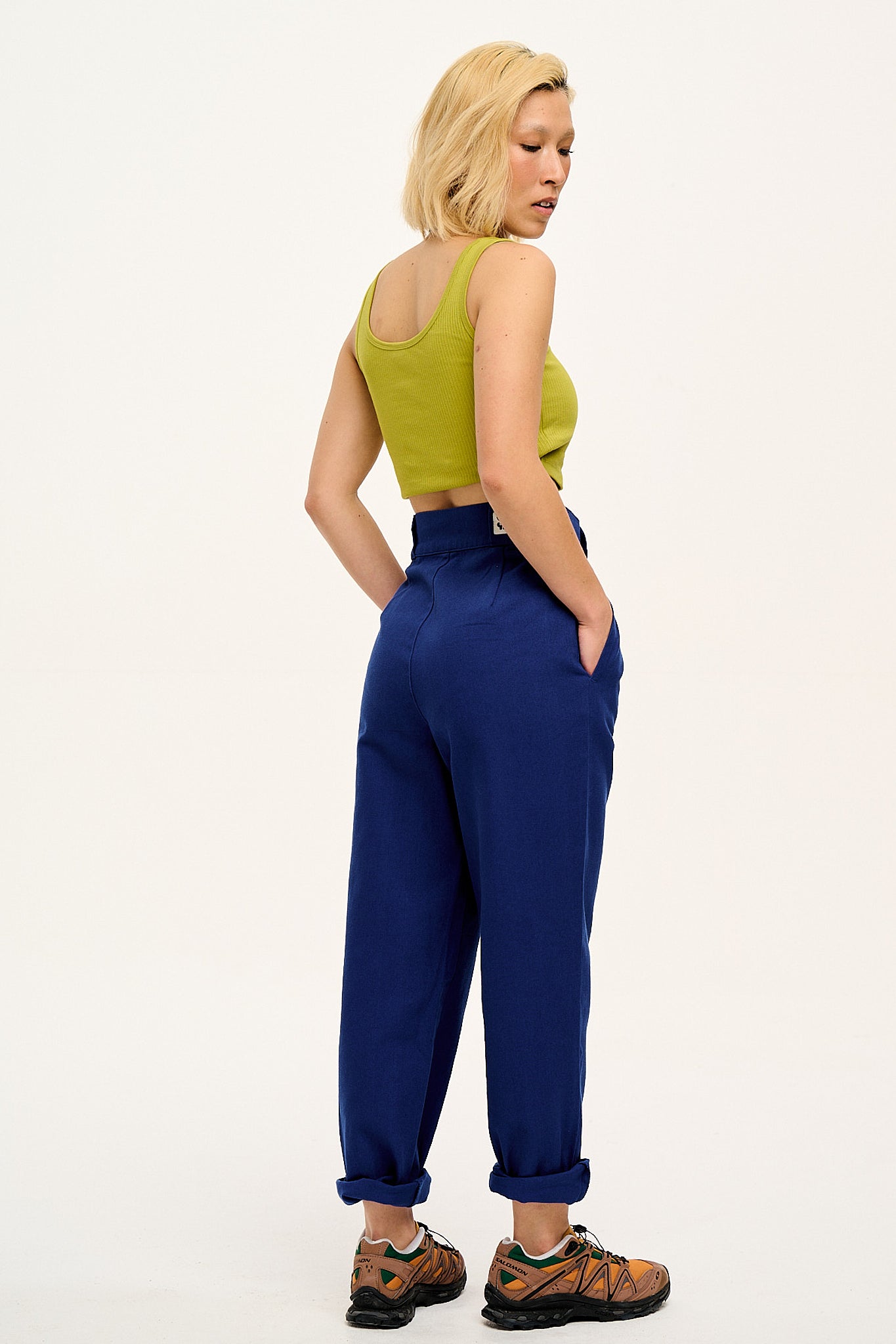 Addison Tapered Jeans: ORGANIC TWILL - Sapphire Blue