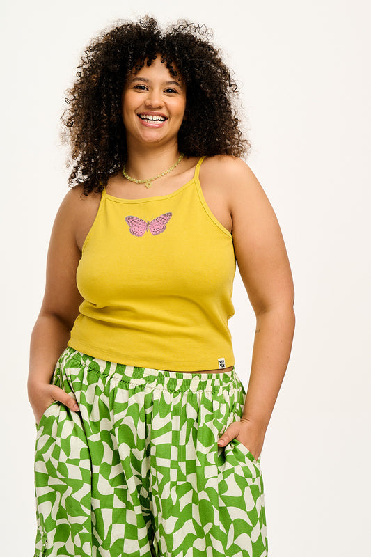 Lara Vest Top: ORGANIC COTTON - Betsy Butterfly
